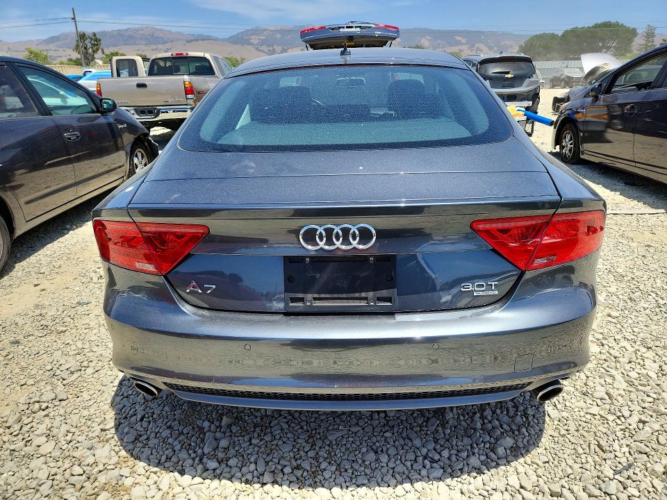2013 Audi A7 VIN WAU2GAFC6DN128728 COPART salvage auction — MINOR DENT/SCRATCHES, Ca - Dis/Dlr/Exp Only Clean Title, sold $6,500 on 2026-07-14 (photo 6)
