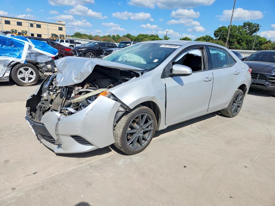 2014 Toyota Corolla VIN 5YFBURHEXEP099280 COPART salvage auction — FRONT END, Tx - Salvage Vehicle Title, sold $925 on 2026-07-23 (photo 1)