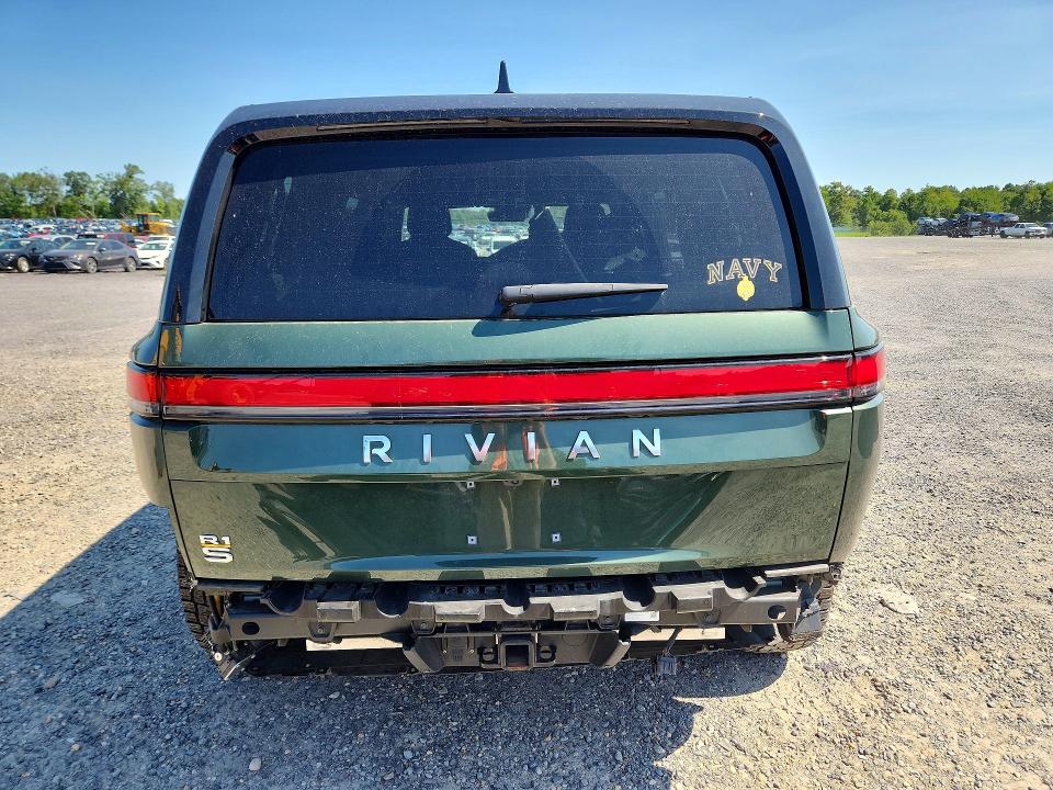 2023 Rivian R1s VIN 7PDSGABA3PN016487 COPART salvage auction — REAR END, Va - Cert Of Title - Salvage, sold $21,800 on 2026-09-23 (photo 6)