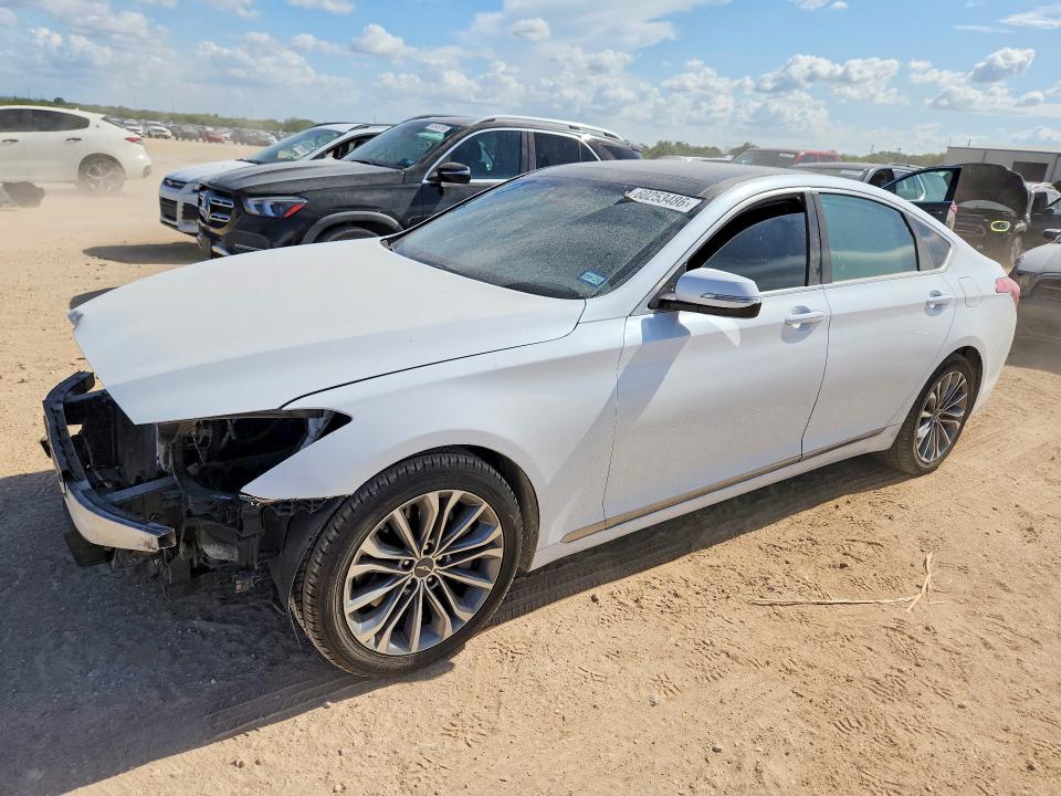 2016 Hyundai Genesis VIN KMHGN4JE1GU126772 COPART salvage auction — FRONT END, Tx - Salvage Vehicle Title, sold $1,000 on 2026-07-30 (photo 1)
