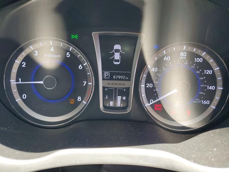 2013 Hyundai Azera VIN KMHFH4JG0DA202273 COPART salvage auction — SIDE, Nv - Salvage Title, sold $575 on 2026-07-28 (photo 9)