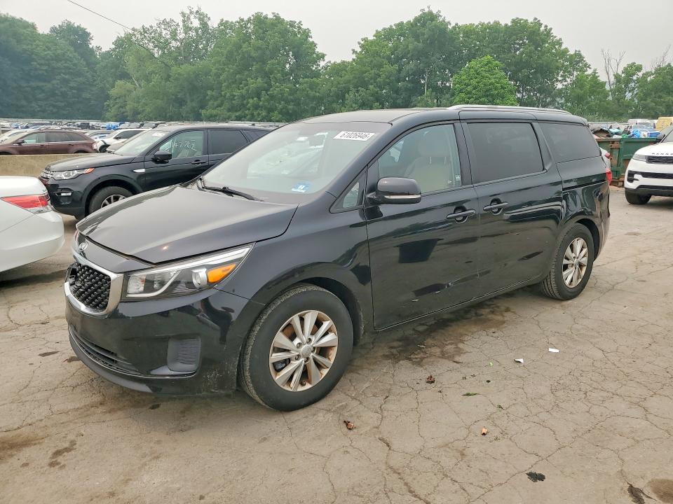 2016 Kia SEDONA VIN KNDMB5C17G6171381 COPART salvage auction — FRONT END, Salvage Title, sold $400 on 2026-07-28 (photo 1)