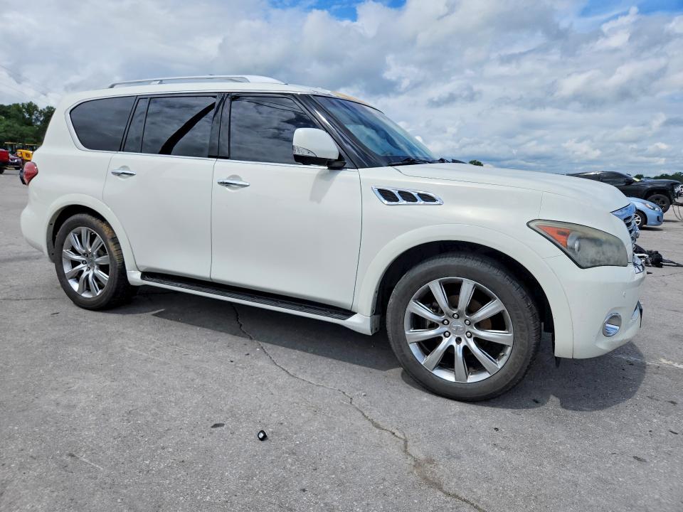 2012 Infiniti Qx56 VIN JN8AZ2NC5C9317804 COPART salvage auction — MINOR DENT/SCRATCHES, Tn - Certificate Of Title (P), sold $800 on 2026-07-23 (photo 4)