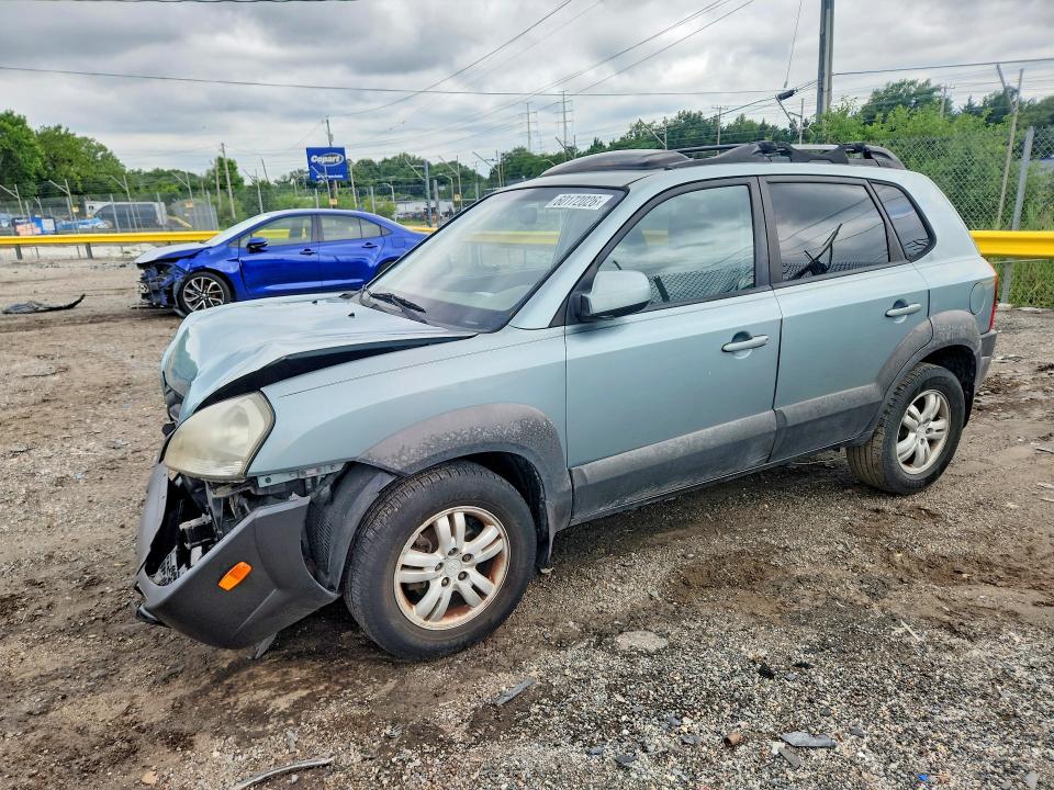 2008 Hyundai Tucson VIN KM8JN12D18U773278 COPART salvage auction — FRONT END, MD - CERT OF SALVAGE > 75% DAMAGE (P), sold $400 on 2026-07-21 (photo 1)