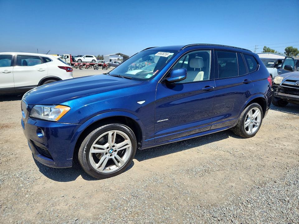 2014 BMW X3 VIN 5UXWX9C56E0D31224 COPART salvage auction — MINOR DENT/SCRATCHES, Ri - Salvage Certificate Of Title, sold $1,550 on 2026-07-17 (photo 1)