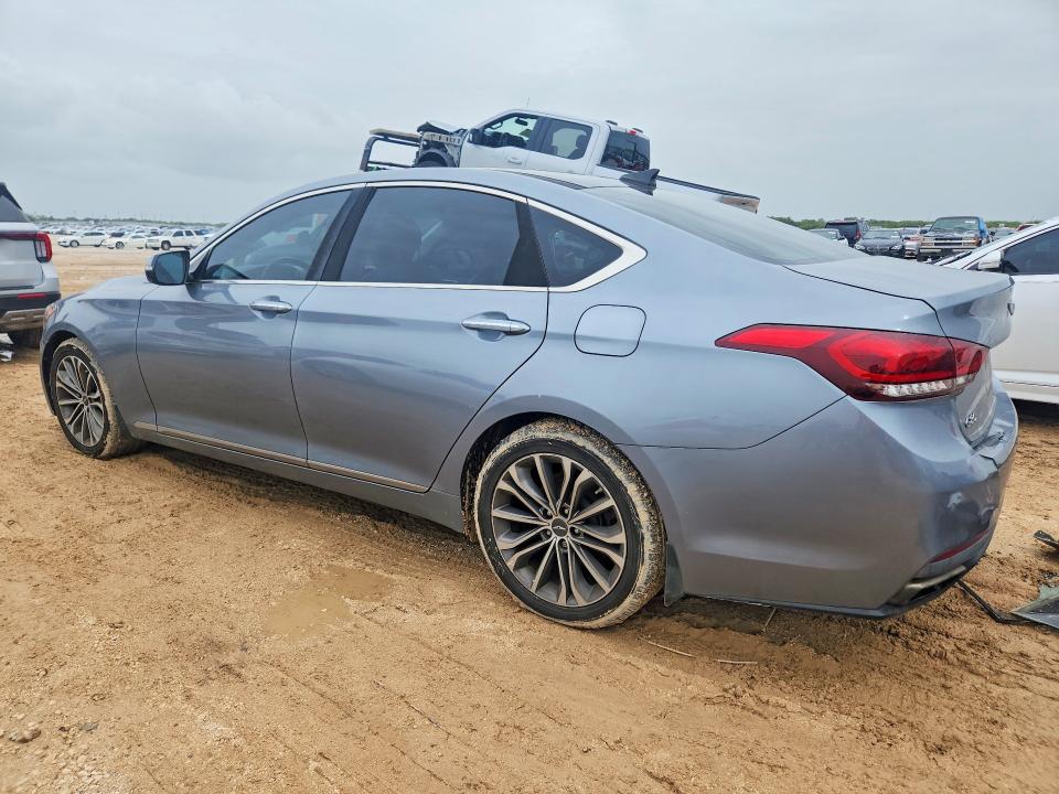 2017 Genesis G80 VIN KMHGN4JE2HU187954 COPART salvage auction — FRONT END, Tx - Salvage Vehicle Title, sold $1,300 on 2026-07-23 (photo 2)
