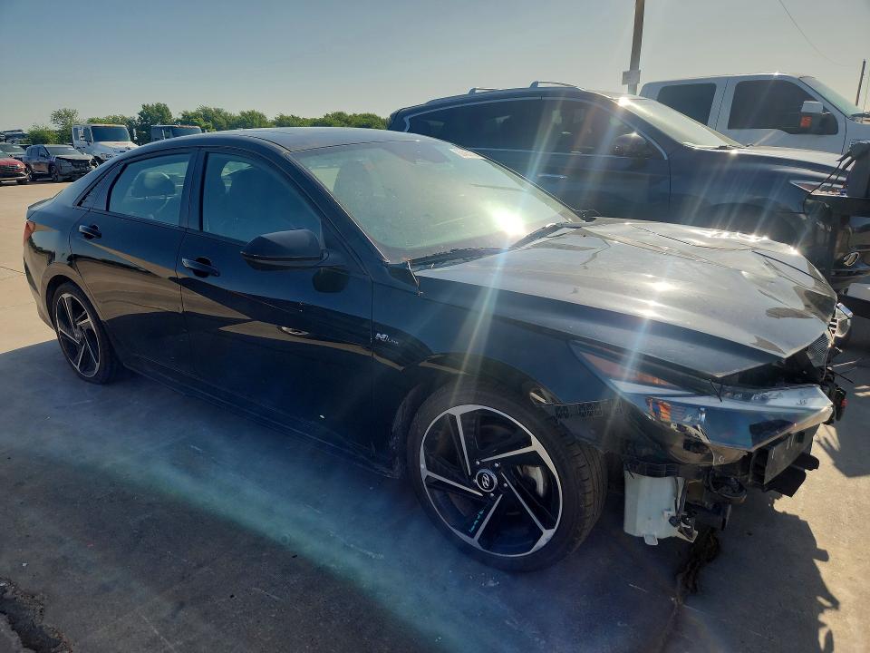 2023 Hyundai Elantra VIN KMHLR4AF2PU587491 COPART salvage auction — FRONT END, Tx - Certificate Of Title (P), sold $7,300 on 2026-07-20 (photo 4)