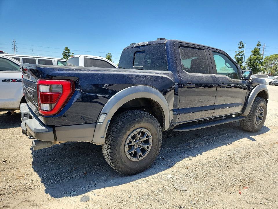 2022 Ford F-150 VIN 1FTFW1RG0NFC21018 COPART salvage auction — VANDALISM, Ca - Salvage Certificate, sold $38,500 on 2026-07-23 (photo 3)