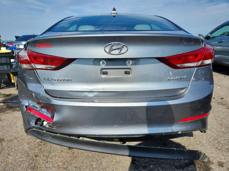 2017 Hyundai Elantra VIN KMHD84LF6HU355739 COPART salvage auction — REAR END, Pa - Certificate Of Salvage, sold $4,200 on 2026-07-17 (photo 6)