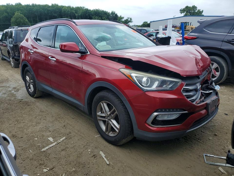 2017 Hyundai Santa fe VIN 5XYZU3LB9HG388538 COPART salvage auction — FRONT END, VA - CERT OF TITLE - SALVAGE, sold $125 on 2026-07-28 (photo 4)