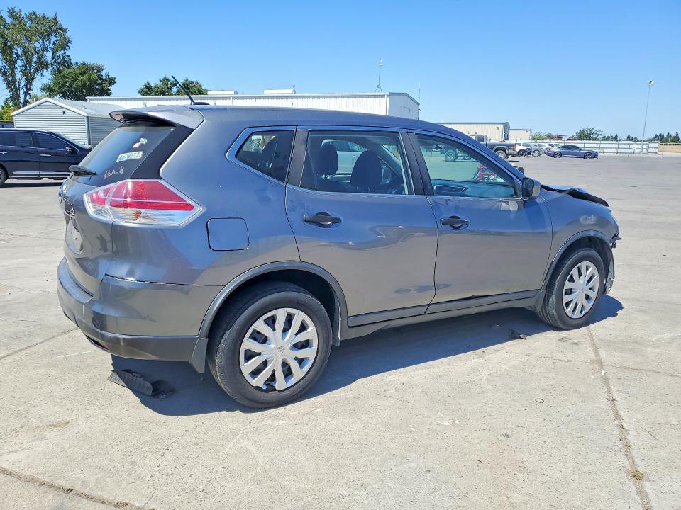 2016 Nissan Rogue VIN KNMAT2MT6GP622891 COPART salvage auction — FRONT END, Salvage Title, sold $1,500 on 2026-07-27 (photo 3)