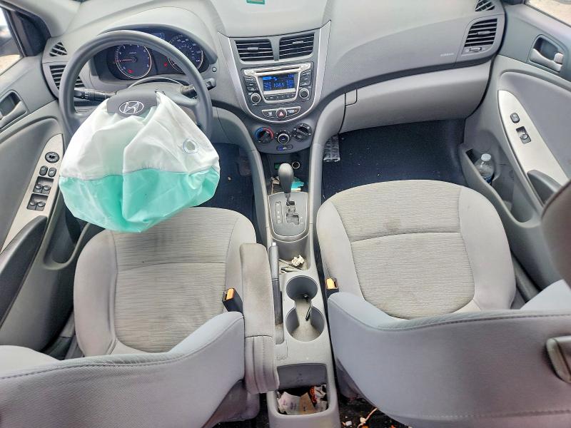 2015 Hyundai Accent VIN KMHCT4AE8FU797536 COPART salvage auction — FRONT END, MA - CERT OF TITLE-RECONSTRCTD COLL, sold $425 on 2026-07-22 (photo 8)
