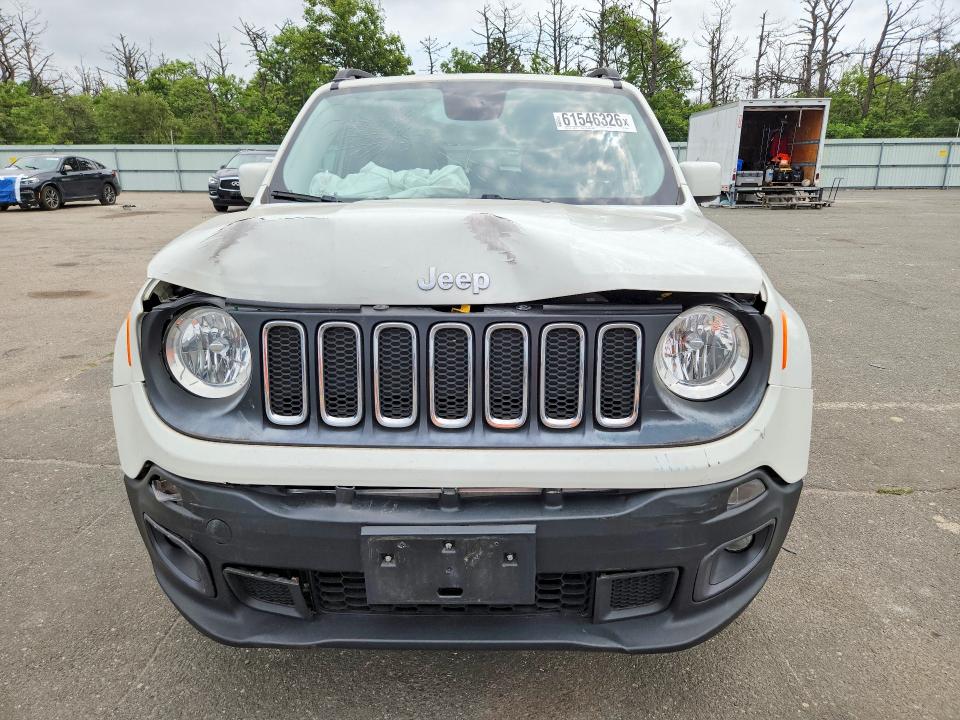 2016 Jeep Renegade VIN ZACCJBBT8GPE05248 COPART salvage auction — FRONT END, Ny - Mv-907A Salvage Certificate, sold $800 on 2026-08-12 (photo 5)