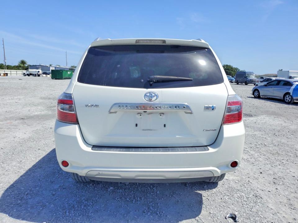 2008 Toyota Highlander hybrid VIN JTEEW44AX82020167 COPART salvage auction — MINOR DENT/SCRATCHES, Fl - Certificate Of Title, sold $1,800 on 2026-07-30 (photo 6)