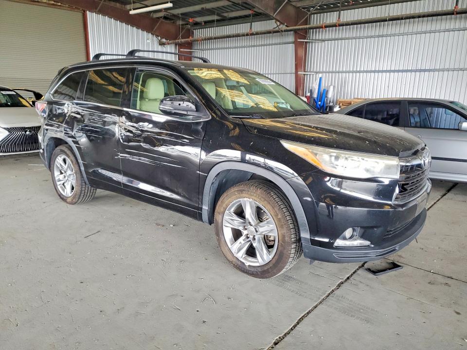 2015 Toyota Highlander VIN 5TDYKRFH5FS048520 COPART salvage auction — SIDE, Ca - Salvage Certificate, sold $4,250 on 2026-07-23 (photo 4)