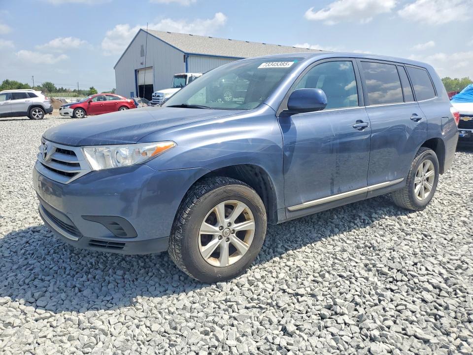 2012 Toyota Highlander VIN 5TDBK3EH4CS163223 COPART salvage auction — FRONT END, OH - CERT OF TITLE-SALVAGE, sold $550 on 2026-07-13 (photo 1)