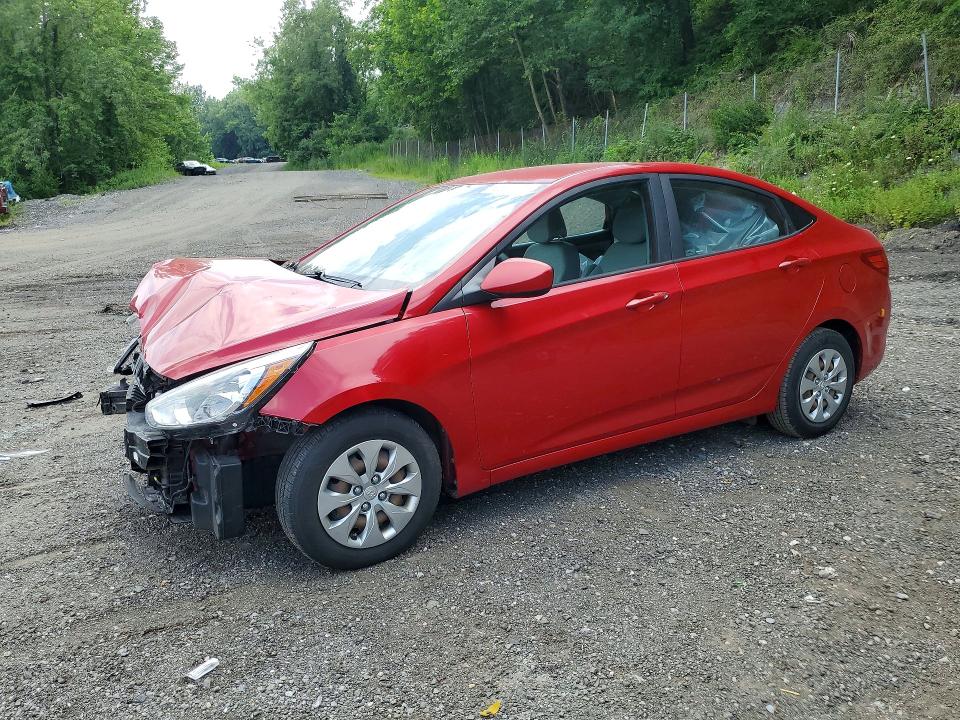 2017 Hyundai Accent VIN KMHCT4AE3HU291552 COPART salvage auction — FRONT END, Ny - Mv-907A Salvage Certificate, sold $325 on 2026-07-23 (photo 1)