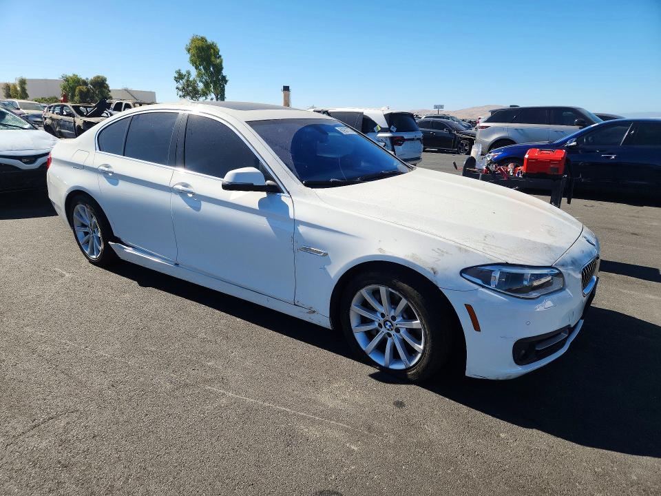 2015 BMW 5 series VIN WBA5B1C5XFD919614 COPART salvage auction — REAR END, CA - SALVAGE CERTIFICATE, sold $975 on 2026-08-10 (photo 4)