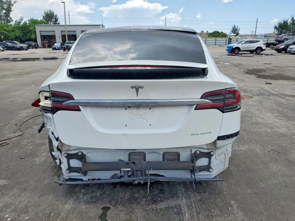 2021 Tesla Model x VIN 5YJXCBE21MF322567 COPART salvage auction — MECHANICAL, TX - CERTIFICATE OF TITLE (P), sold $4,550 on 2026-07-27 (photo 6)