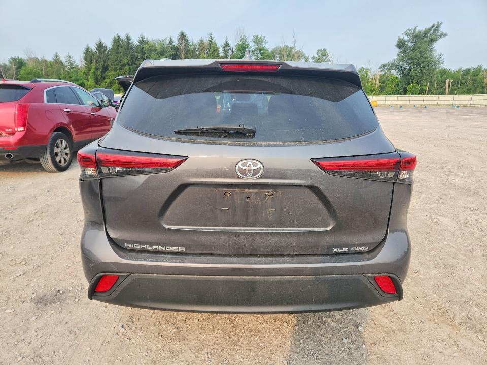 2022 Toyota Highlander VIN 5TDHZRBH6NS586756 COPART salvage auction — SIDE, NY - MV-907A SALVAGE CERTIFICATE, sold $13,700 on 2026-07-28 (photo 6)
