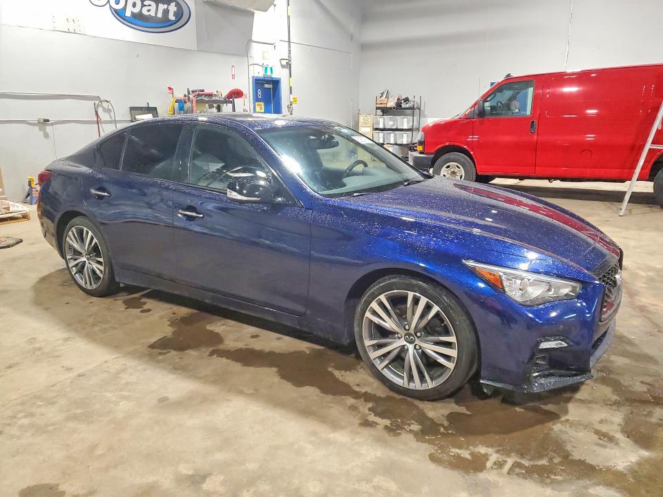 2023 Infiniti Q50 VIN JN1EV7CR9PM542956 COPART salvage auction — FRONT END, NS - CERT OF REGISTRATION, sold $275 on 2026-07-23 (photo 4)