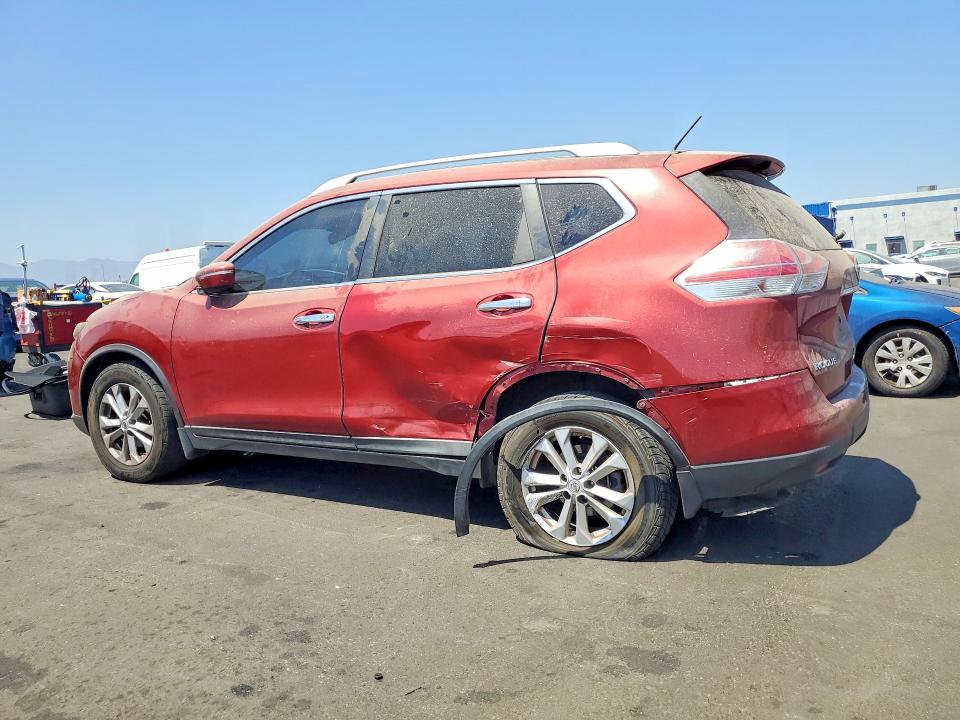 2015 Nissan Rogue VIN KNMAT2MT9FP511086 COPART salvage auction — REAR END, Ca - Salvage Certificate, sold $1,650 on 2026-07-13 (photo 2)