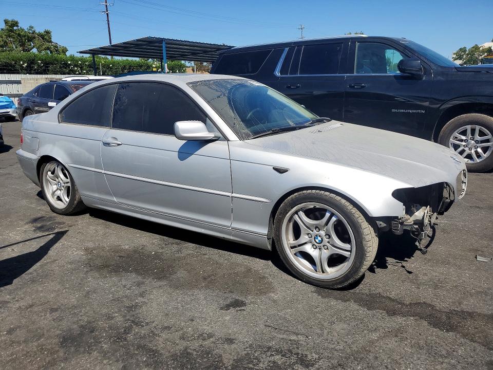 2004 BMW 3er VIN WBABV13444JT21468 COPART salvage auction — FRONT END, Ca - Salvage Certificate, sold $425 on 2026-08-11 (photo 4)