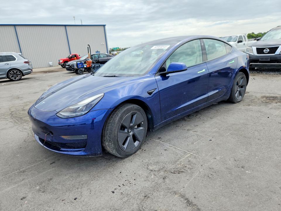 2022 Tesla Model 3 VIN 5YJ3E1EA3NF191850 COPART salvage auction — WATER/FLOOD, FL - CERT OF TITLE-FLOOD & REBUILT (P), sold $5,200 on 2026-07-27 (photo 1)
