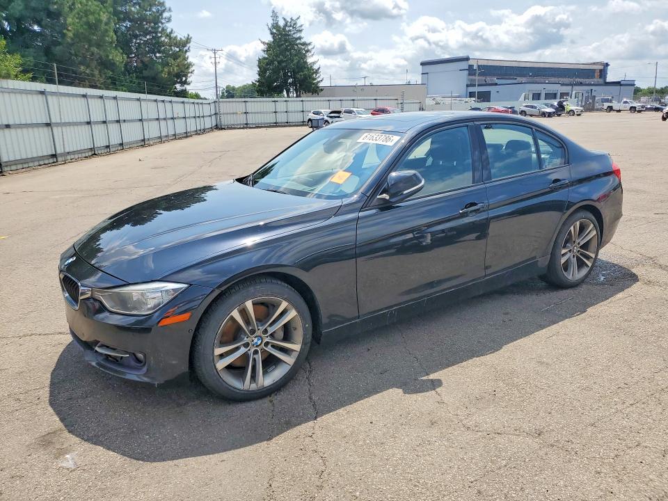 2013 BMW 3er VIN WBA3B9C55DF585466 COPART salvage auction — WATER/FLOOD, Oh - Cert Of Title-Salvage, sold $925 on 2026-08-14 (photo 1)