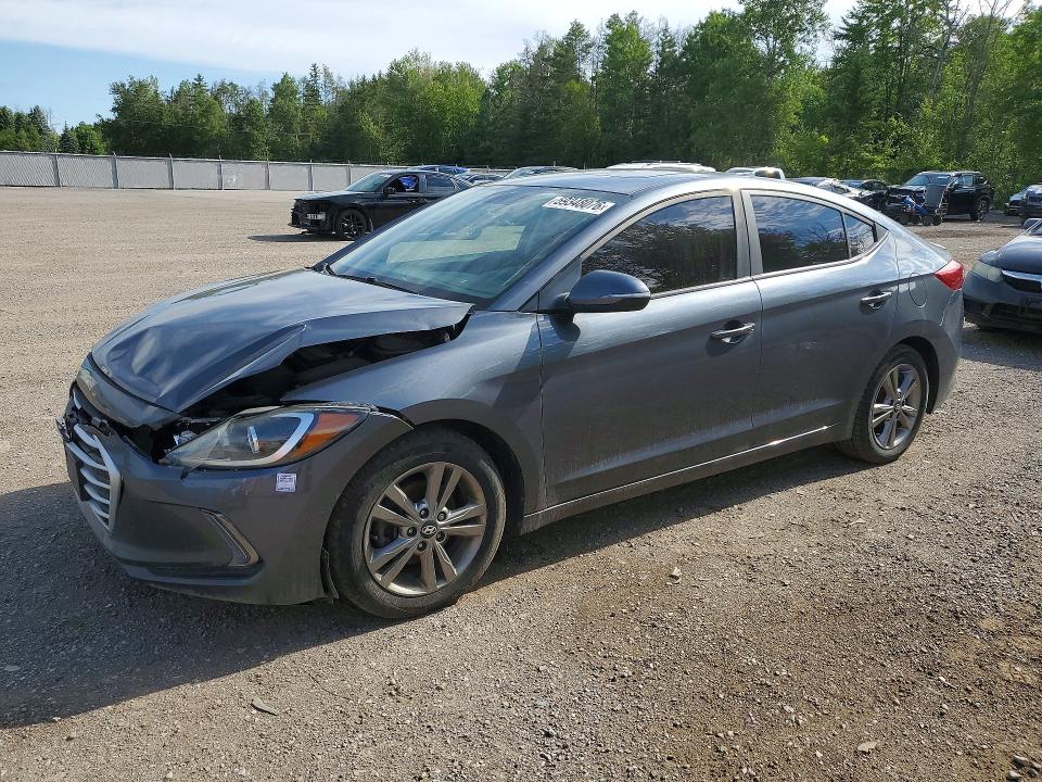 2018 Hyundai Elantra VIN KMHD84LF6JU699870 COPART salvage auction — FRONT END, ON - PERMIT SALVAGE, sold $600 on 2026-07-23 (photo 1)