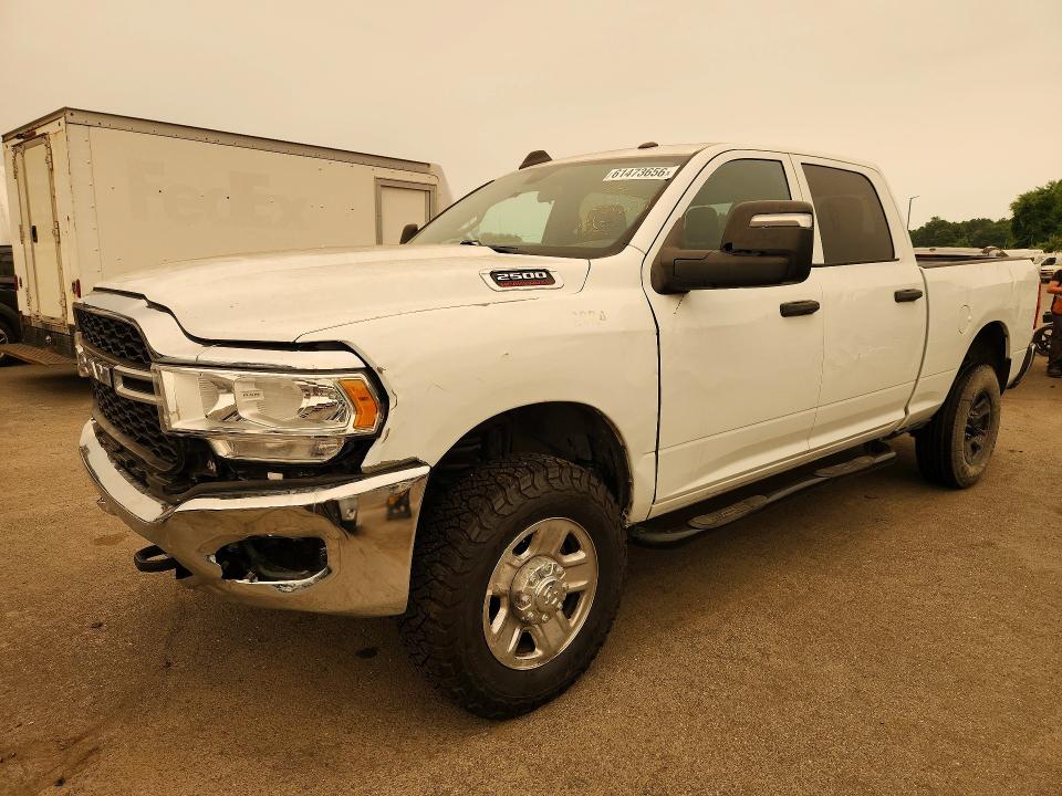 2024 Ram 2500 VIN 3C6UR5CJ3RG125695 COPART salvage auction — FRONT END, TX - CERTIFICATE OF TITLE (P), sold $19,900 on 2026-08-07 (photo 1)
