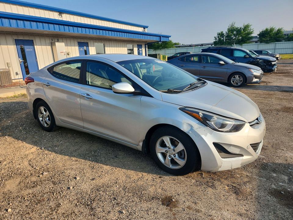 2015 Hyundai Elantra VIN KMHDH4AE5FU342147 COPART salvage auction — REAR END, WI - CERTIFICATE OF TITLE, sold $200 on 2026-07-28 (photo 4)
