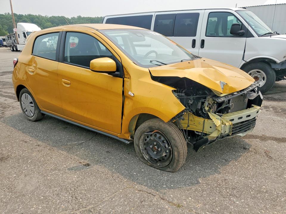 2024 Mitsubishi Mirage VIN ML32AUHJ9RH035552 COPART salvage auction — FRONT END, Fl - Certificate Of Destruction (P), sold $125 on 2026-07-22 (photo 4)