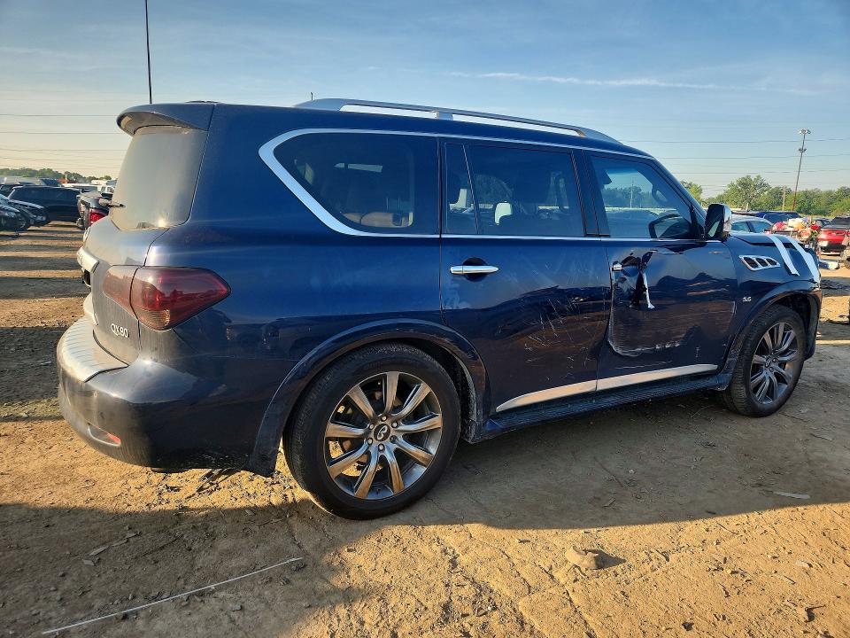 2017 Infiniti Qx80 VIN JN8AZ2ND1H9830810 COPART salvage auction — SIDE, MI - CERT OF TITLE-REBUILT SALVAGE, sold $3,750 on 2026-07-17 (photo 3)
