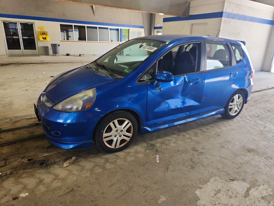 2007 Honda Fit VIN JHMGD38697S036814 COPART salvage auction — SIDE, VA - CERT OF TITLE - SALVAGE, sold $625 on 2026-07-24 (photo 1)