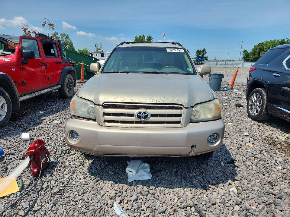 2007 Toyota Highlander VIN JTEDP21A870142974 COPART salvage auction — FRONT END, IN - CERTIFICATE OF TITLE, sold $650 on 2026-07-20 (photo 5)