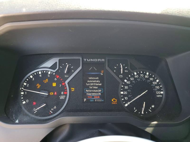 2022 Toyota Tundra VIN 5TFLA5DB6NX029066 COPART salvage auction — FRONT END, Salvage Title, sold $200 on 2026-07-21 (photo 9)