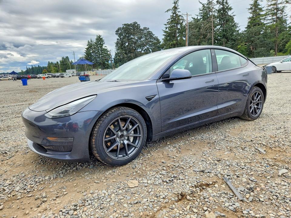 2023 Tesla Model 3 VIN 5YJ3E1EA5PF676297 COPART salvage auction — REAR END, Wa - Bill Of Sale, sold $6,700 on 2026-07-31 (photo 1)