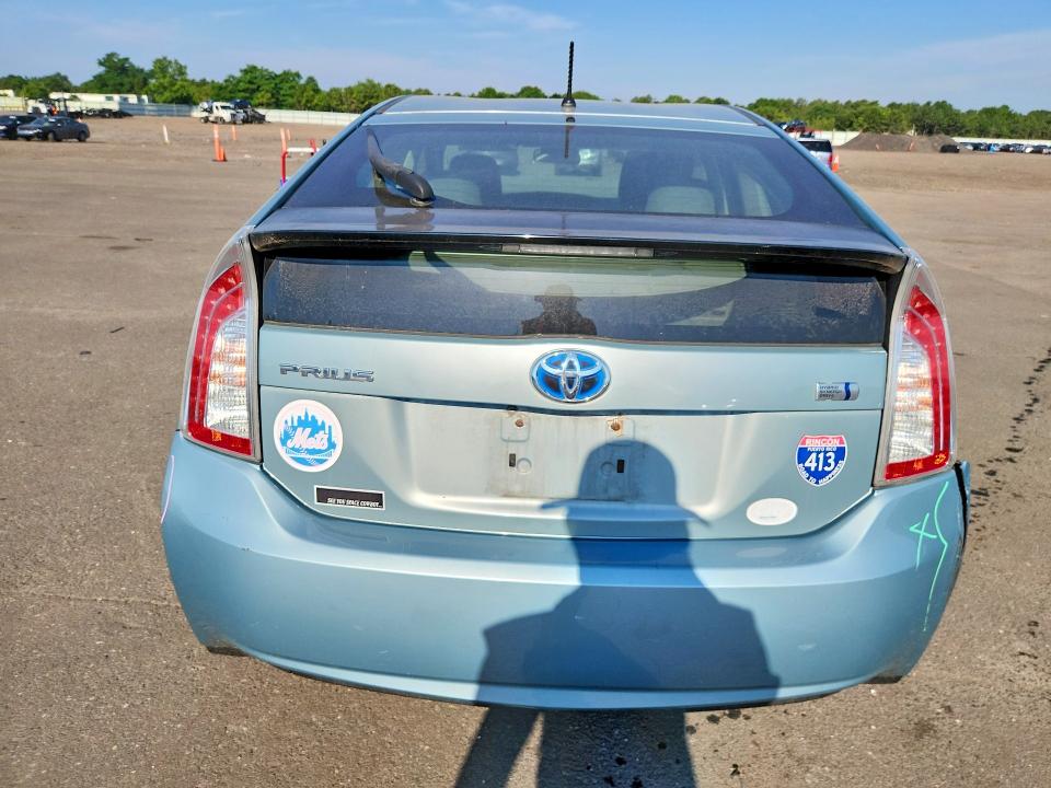 2012 Toyota Prius VIN JTDKN3DU9C1542057 COPART salvage auction — SIDE, NY - MV-907A SALVAGE CERTIFICATE, sold $1,000 on 2026-07-20 (photo 6)