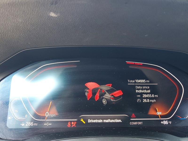 2019 BMW 3er VIN WBA5R7C54KAJ87247 COPART salvage auction — SIDE, PA - CERTIFICATE OF SALVAGE, sold $200 on 2026-07-21 (photo 9)