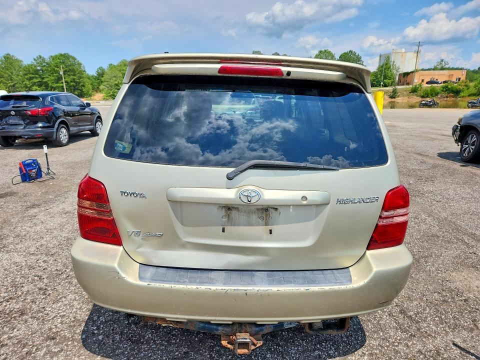2003 Toyota Highlander VIN JTEHF21A030155099 COPART salvage auction — MECHANICAL, CT - CERTIFICATE OF TITLE, sold $225 on 2026-07-24 (photo 6)