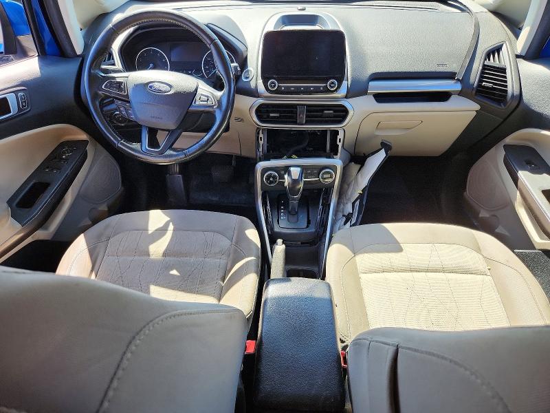 2019 Ford Ecosport VIN MAJ6S3GL0KC266129 COPART salvage auction — FRONT END, Pa - Certificate Of Salvage, sold $1,300 on 2026-07-22 (photo 8)