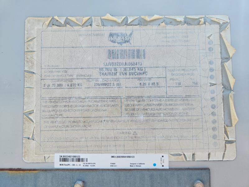 2018 Wabash Dvcvhpc VIN 1JJV532D0JL068413 COPART salvage auction — NORMAL WEAR, TN - CERTIFICATE OF TITLE (P), sold $3,550 on 2026-09-04 (photo 8)