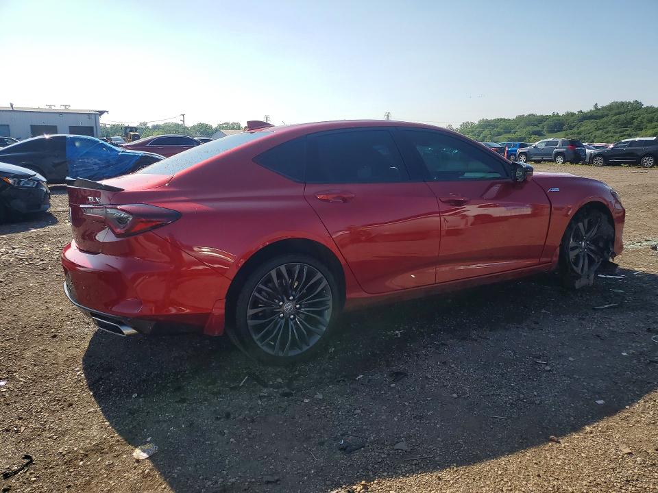 2023 Acura Tlx VIN 19UUB5F56PA005463 COPART salvage auction — VANDALISM, IL - SALVAGE CERTIFICATE, sold $14,500 on 2026-07-22 (photo 3)