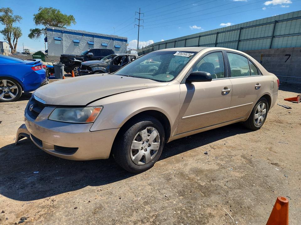 2008 Hyundai Sonata VIN 5NPET46C28H393150 COPART salvage auction — FRONT END, Nm - Cert Of Title-Salvage, sold $350 on 2026-07-16 (photo 1)