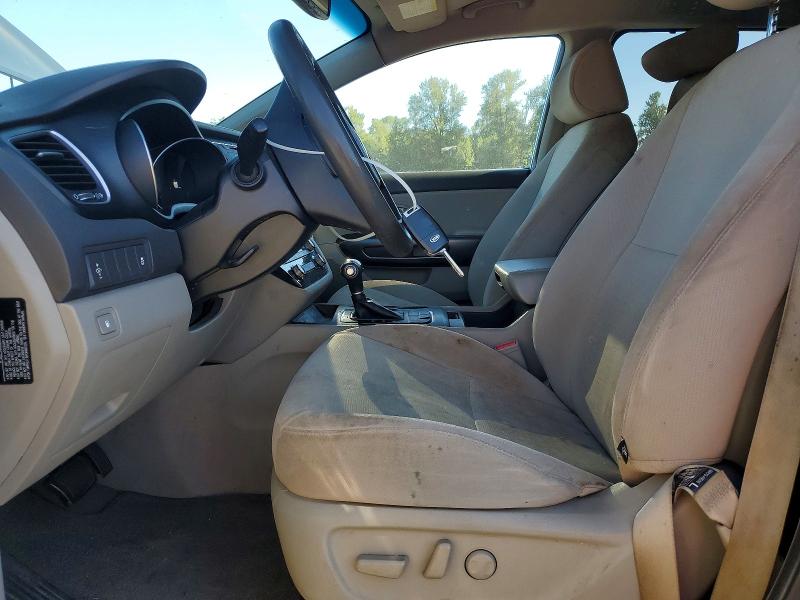 2015 Kia SEDONA VIN KNDMB5C17F6050400 COPART salvage auction — MECHANICAL, Wa - Vehicle Cert Of Ownership-Titl, sold $550 on 2026-07-27 (photo 7)