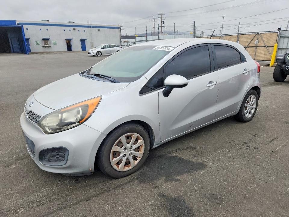 2014 Kia Rio VIN KNADN5A3XE6355414 COPART salvage auction — MECHANICAL, Ca - Dis/Dlr/Exp Only Clean Title, sold $475 on 2026-07-08 (photo 1)