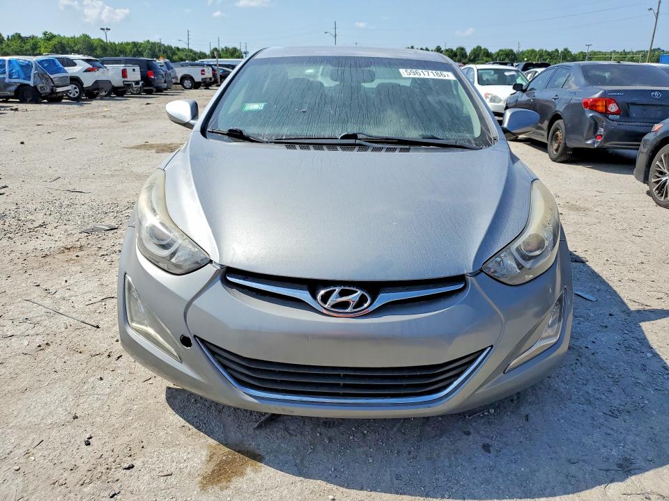 2015 Hyundai Elantra VIN KMHDH4AE8FU455655 COPART salvage auction — NORMAL WEAR, Salvage Title, sold $650 on 2026-07-17 (photo 5)