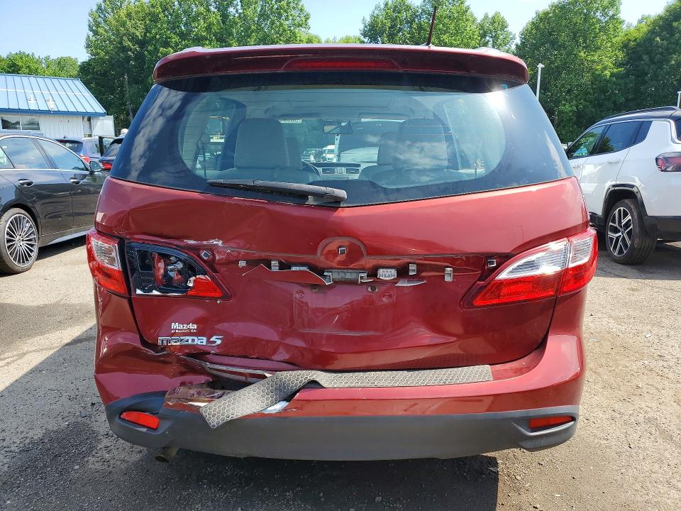 2012 Mazda 5 VIN JM1CW2DL2C0142558 COPART salvage auction — REAR END, Ct - Cert Of Title-Salvage, sold $575 on 2026-07-09 (photo 6)