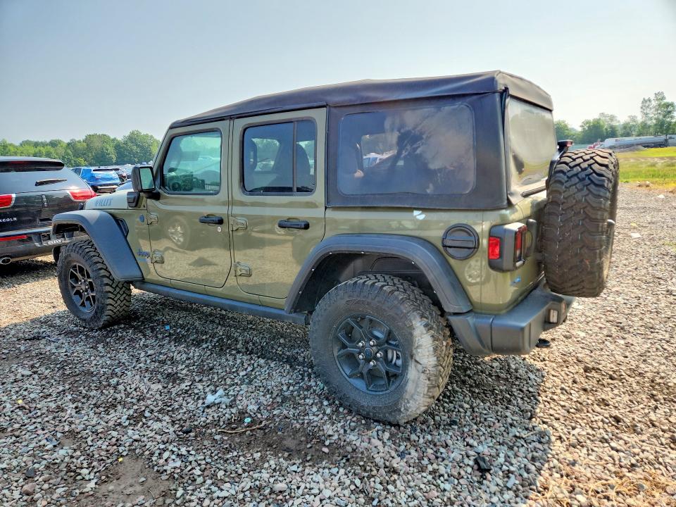 2025 Jeep Wrangler / VIN 1C4RJXN66SW536736 COPART salvage auction — WATER/FLOOD, Fl - Cert Of Title-Slvg Rebld Flood, sold $7,500 on 2026-07-29 (photo 2)